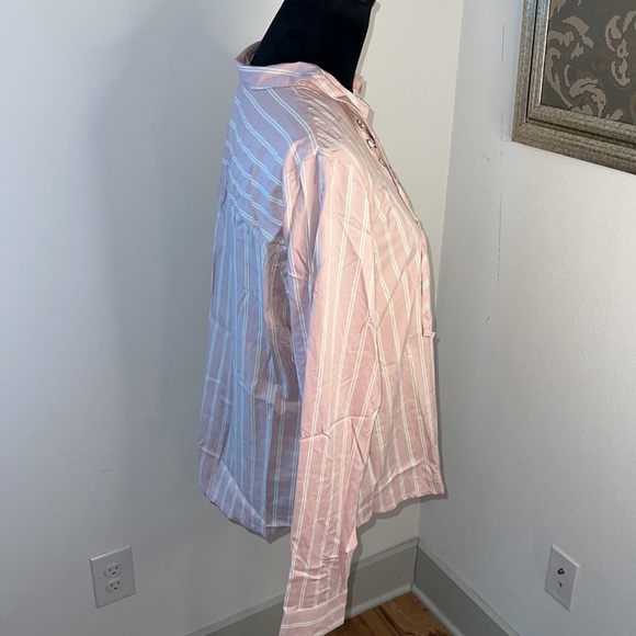 GUESS striped Lacie top ling sleeves pull over women’s Sz XL new - Picture 3 of 9